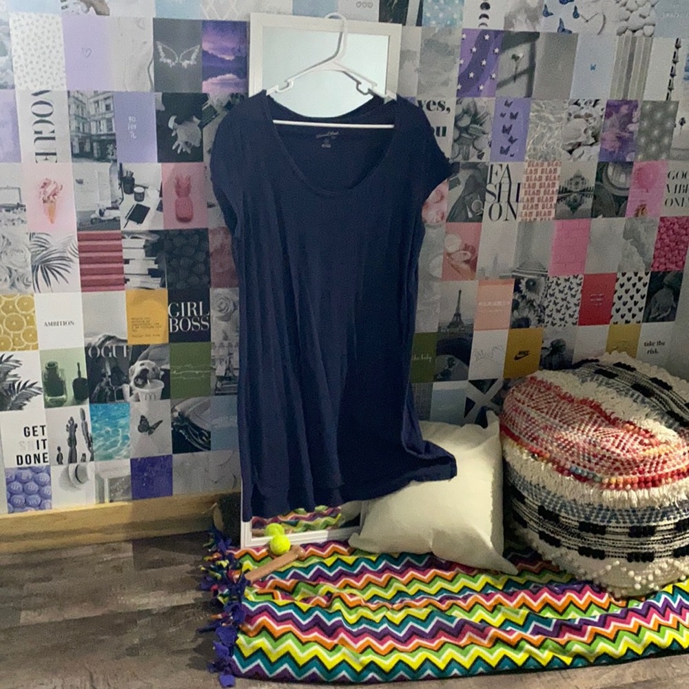 Navy Blue T Shirt Dress